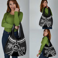Kia Orana Cook Islands Grocery Bag 2025 Pasifika Polynesian Turtle Black Color