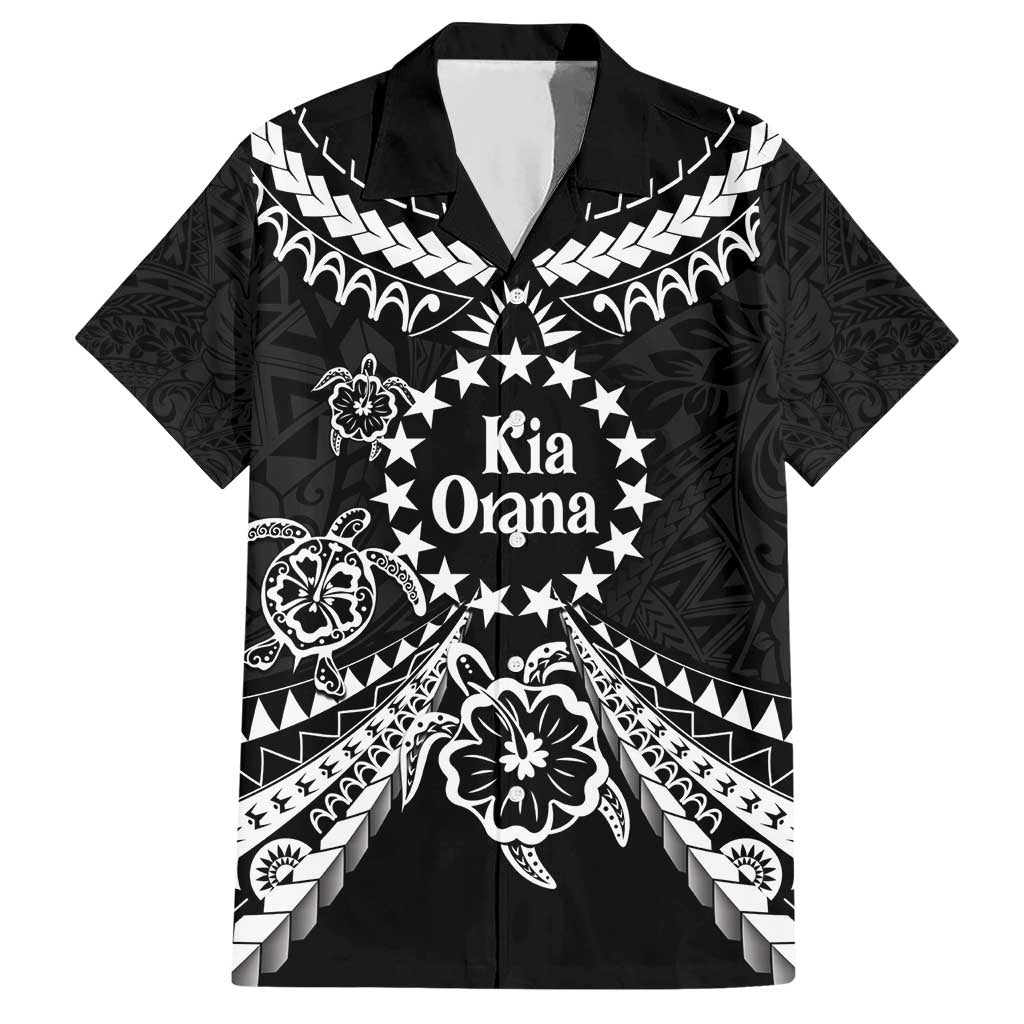 Kia Orana Cook Islands Hawaiian Shirt 2025 Pasifika Polynesian Turtle Black Color LT14 Black - Polynesian Pride