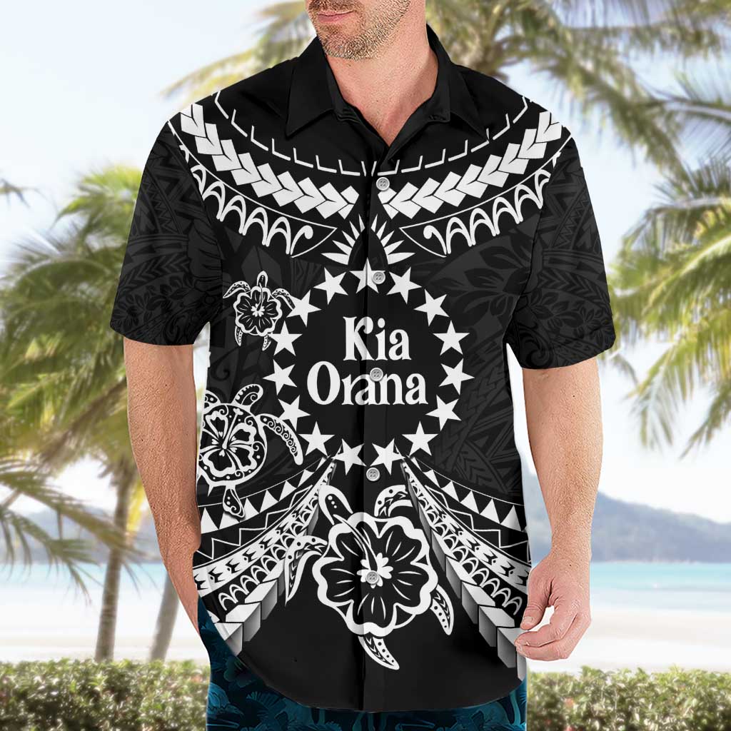 Kia Orana Cook Islands Hawaiian Shirt 2025 Pasifika Polynesian Turtle Black Color LT14 - Polynesian Pride
