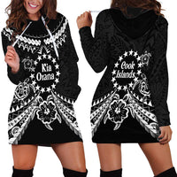 Kia Orana Cook Islands Hoodie Dress 2025 Pasifika Polynesian Turtle Black Color LT14 - Polynesian Pride