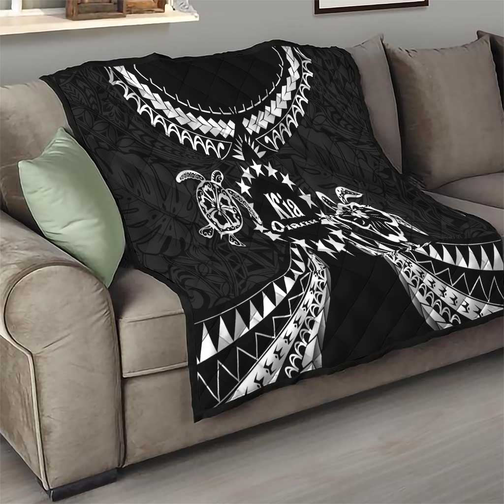 Kia Orana Cook Islands Quilt 2025 Pasifika Polynesian Turtle Black Color