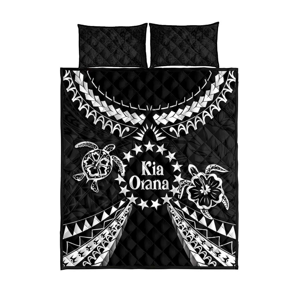 Kia Orana Cook Islands Quilt Bed Set 2025 Pasifika Polynesian Turtle Black Color LT14 - Polynesian Pride