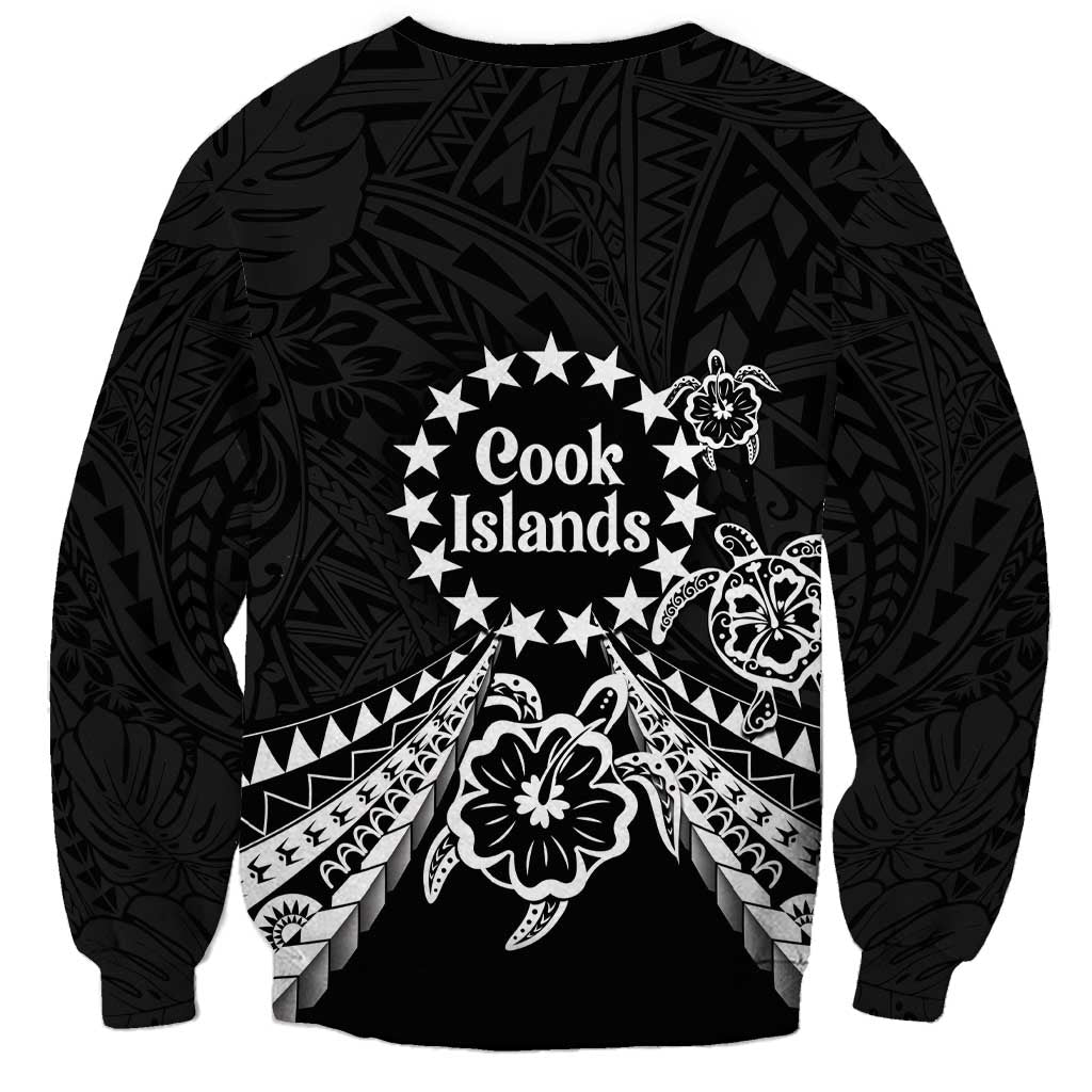 Kia Orana Cook Islands Sweatshirt 2025 Pasifika Polynesian Turtle Black Color LT14 - Polynesian Pride