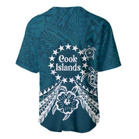 Kia Orana Cook Islands Baseball Jersey Polynesian Turtle Crowberry Blue Color