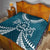 Kia Orana Cook Islands Quilt Polynesian Turtle Crowberry Blue Color