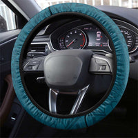 Kia Orana Cook Islands Steering Wheel Cover Polynesian Turtle Crowberry Blue Color LT14 - Polynesian Pride