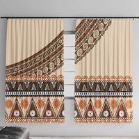 Bula Fiji Window Curtain 2025 Pasifika Traditional Fijian Masi