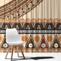 Bula Fiji Window Curtain 2025 Pasifika Traditional Fijian Masi