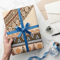 Bula Fiji Wrapping Paper 2025 Pasifika Traditional Fijian Masi LT14 - Polynesian Pride