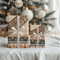 Bula Fiji Wrapping Paper 2025 Pasifika Traditional Fijian Masi LT14 - Polynesian Pride