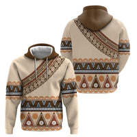 Bula Fiji Zip Hoodie 2025 Pasifika Traditional Fijian Masi