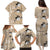 Bula Fiji Iri Buli Family Matching Puletasi and Hawaiian Shirt Woven Fan With Fijian Tapa