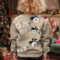 Bula Fiji Iri Buli Kid Ugly Christmas Sweater Woven Fan With Fijian Tapa - Polynesian Pride