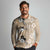 Bula Fiji Iri Buli Long Sleeve Polo Shirt Woven Fan With Fijian Tapa