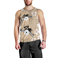 Bula Fiji Iri Buli Men Tank Top Woven Fan With Fijian Tapa