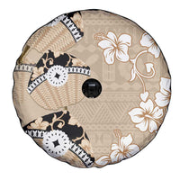 Bula Fiji Iri Buli Spare Tire Cover Woven Fan With Fijian Tapa