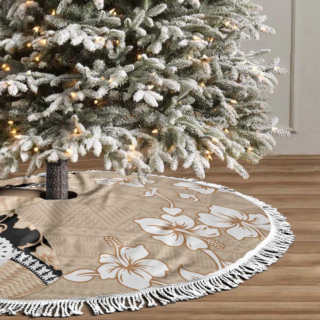 Bula Fiji Iri Buli Tree Skirt Woven Fan With Fijian Tapa - Polynesian Pride