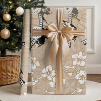 Bula Fiji Iri Buli Wrapping Paper Woven Fan With Fijian Tapa LT14 - Polynesian Pride