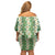 Ia Orana Tahiti Tiare Maori Seamless Style Family Matching Off Shoulder Short Dress and Hawaiian Shirt