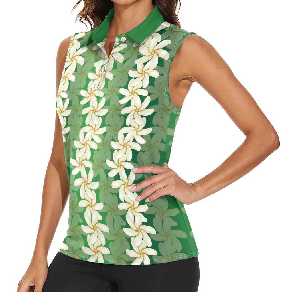 Ia Orana Tahiti Tiare Maori Seamless Style Women Sleeveless Polo Shirt