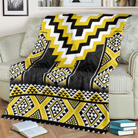 Yellow Taniko Aotearoa Blanket Niho Taniwha Mix Poutama LT14 - Polynesian Pride