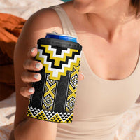 Yellow Taniko Aotearoa 4 in 1 Can Cooler Tumbler Niho Taniwha Mix Poutama LT14 - Polynesian Pride