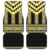 Yellow Taniko Aotearoa Car Mats Niho Taniwha Mix Poutama LT14 - Polynesian Pride