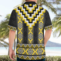 Yellow Taniko Aotearoa Hawaiian Shirt Niho Taniwha Mix Poutama LT14 - Polynesian Pride
