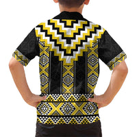 Yellow Taniko Aotearoa Hawaiian Shirt Niho Taniwha Mix Poutama LT14 - Polynesian Pride