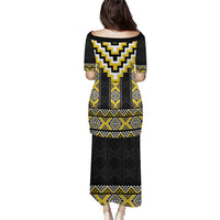 Yellow Taniko Aotearoa Puletasi Niho Taniwha Mix Poutama LT14 - Polynesian Pride