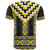 Yellow Taniko Aotearoa T Shirt Niho Taniwha Mix Poutama