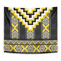 Yellow Taniko Aotearoa Tapestry Niho Taniwha Mix Poutama