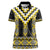 Yellow Taniko Aotearoa Women Polo Shirt Niho Taniwha Mix Poutama