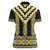 Yellow Taniko Aotearoa Women Polo Shirt Niho Taniwha Mix Poutama