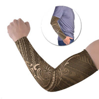 Brown Polynesia Plumeria Tattoo Arm Sleeves LT14 Set of 2 Brown - Polynesian Pride