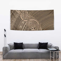 Brown Polynesia Plumeria Tattoo Tapestry LT14 - Polynesian Pride