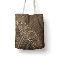 Brown Polynesia Plumeria Tattoo Tote Bag LT14 - Polynesian Pride