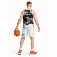 Custom New Zealand Silver Fern Petanque Basketball Jersey Aotearoa Maori Pattern