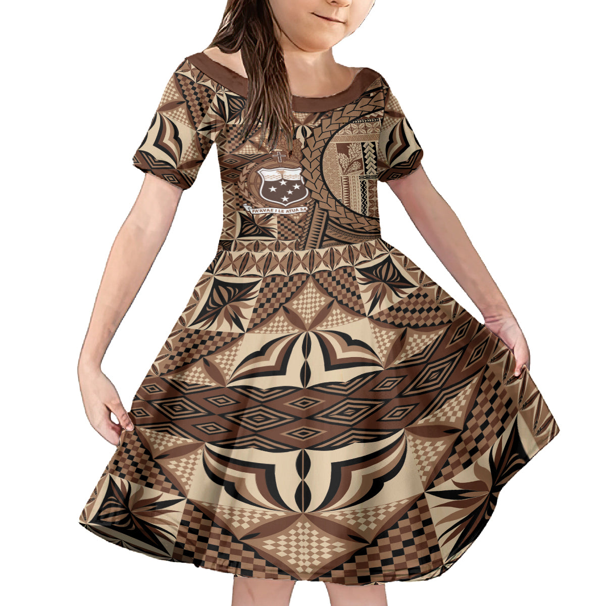 Samoa Siapo Family Matching Tank Maxi Dress and Hawaiian Shirt Happy Independence Day Vintage Vibes