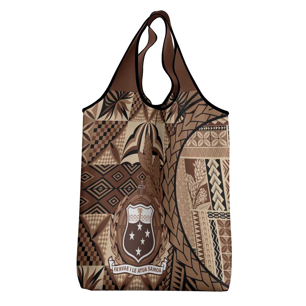 Samoa Siapo Grocery Bag Happy Independence Day Vintage Vibes LT14 - Polynesian Pride