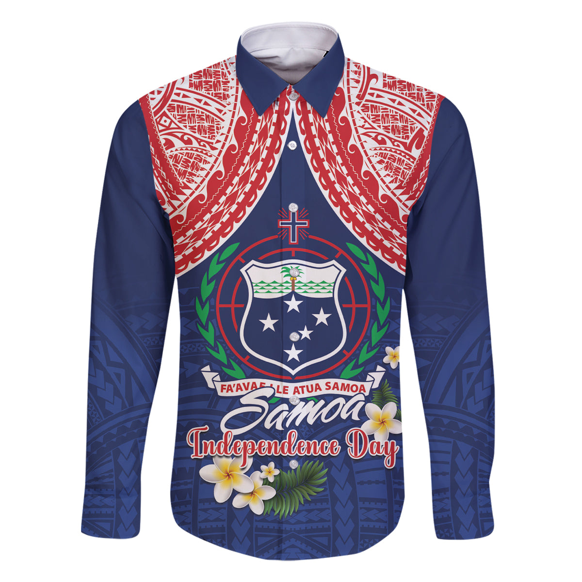 Samoan Independence Day Family Matching Mermaid Dress and Hawaiian Shirt Manuia Le Tutoatasi O Samoa