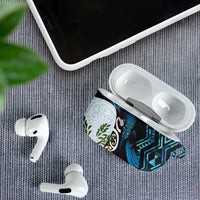 New Zealand Silver Fern Tui Bird AirPods Case Maori Kowhai Paua Shell Taniko Motifs - Polynesian Pride