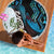 New Zealand Silver Fern Tui Bird Beach Blanket Maori Kowhai Paua Shell Taniko Motifs