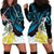 New Zealand Silver Fern Tui Bird Hoodie Dress Maori Kowhai Paua Shell Taniko Motifs