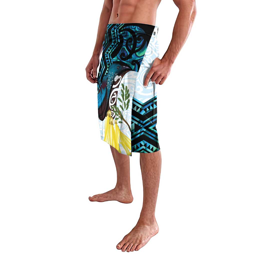 New Zealand Silver Fern Tui Bird Lavalava Maori Kowhai Paua Shell Taniko Motifs