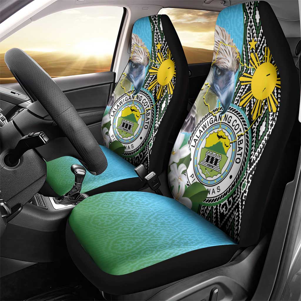 Cotabato Philippines Province Car Seat Cover Filipino Eagle Sampaguita Tinalak Pattern