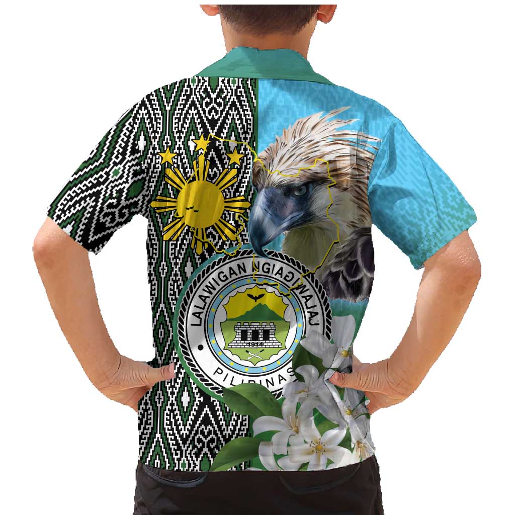 Cotabato Philippines Province Family Matching Mermaid Dress and Hawaiian Shirt Filipino Eagle Sampaguita Tinalak Pattern