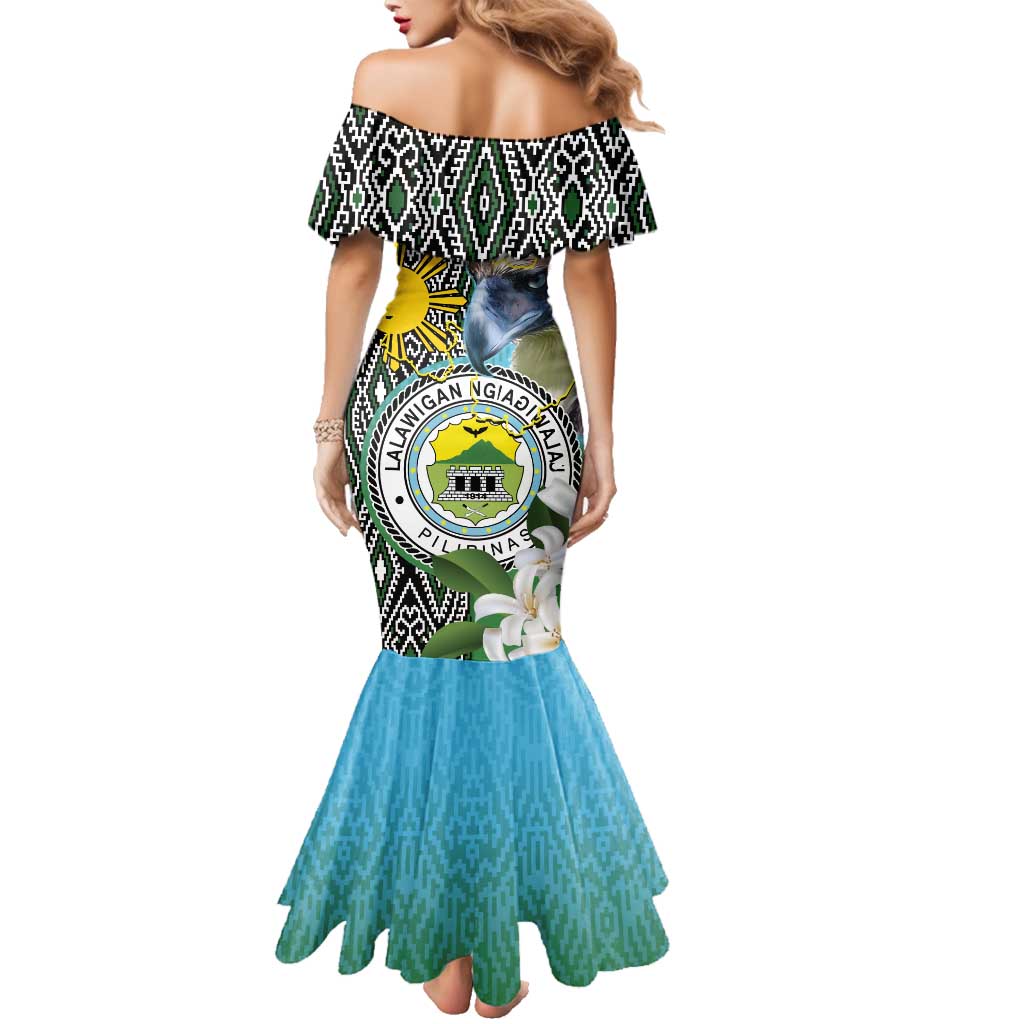 Cotabato Philippines Province Family Matching Mermaid Dress and Hawaiian Shirt Filipino Eagle Sampaguita Tinalak Pattern
