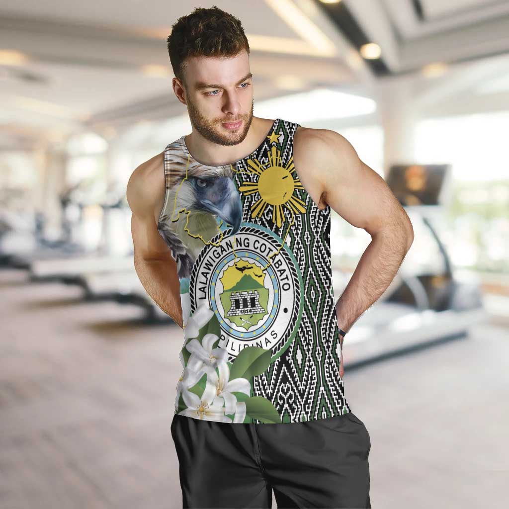 Cotabato Philippines Province Men Tank Top Filipino Eagle Sampaguita Tinalak Pattern