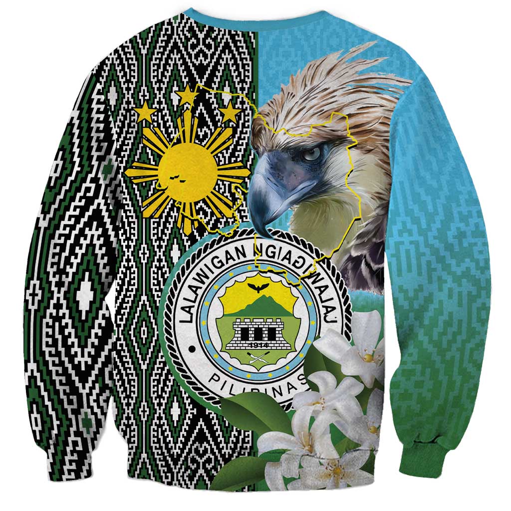 Cotabato Philippines Province Sweatshirt Filipino Eagle Sampaguita Tinalak Pattern